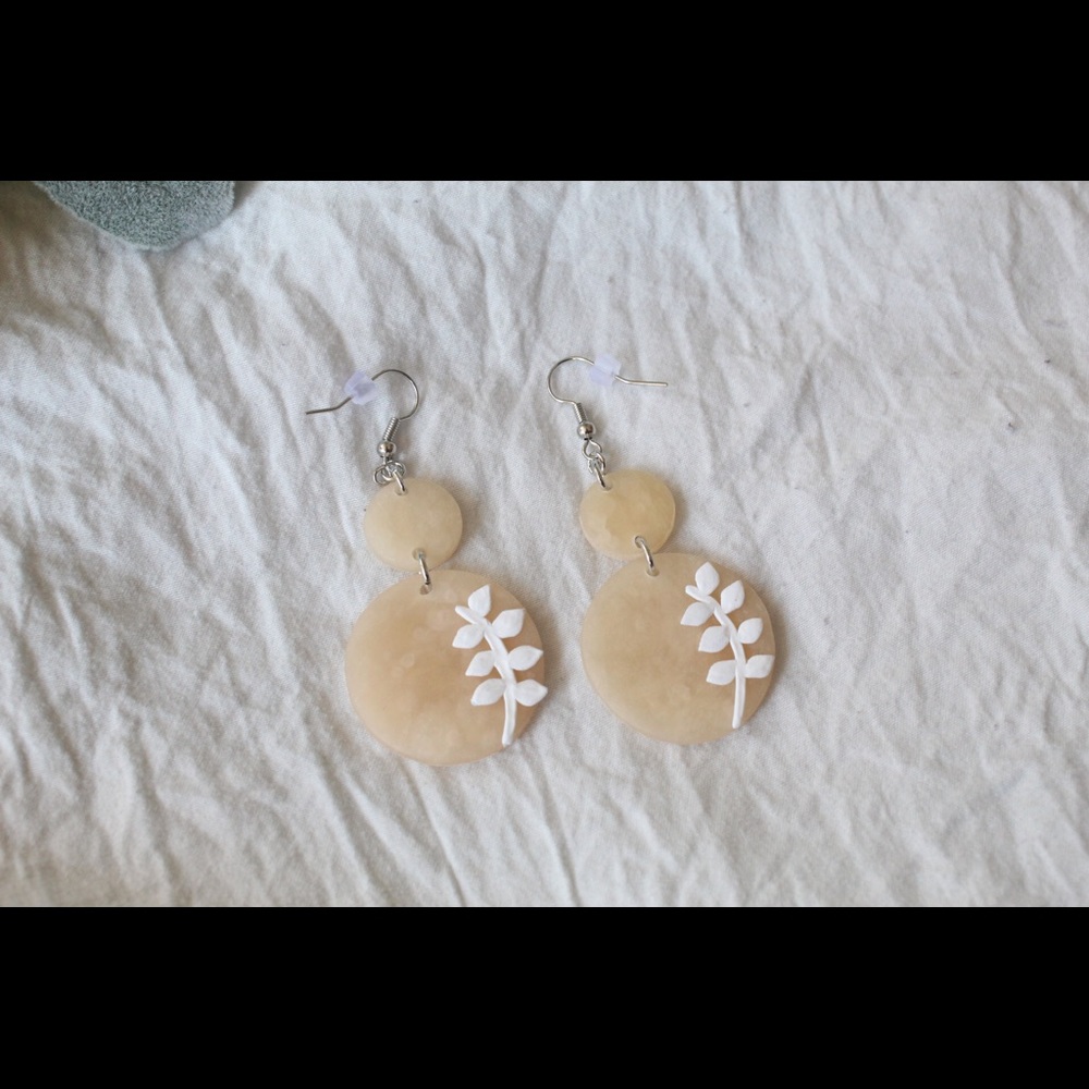 Polymer Clay Bridal Earrings